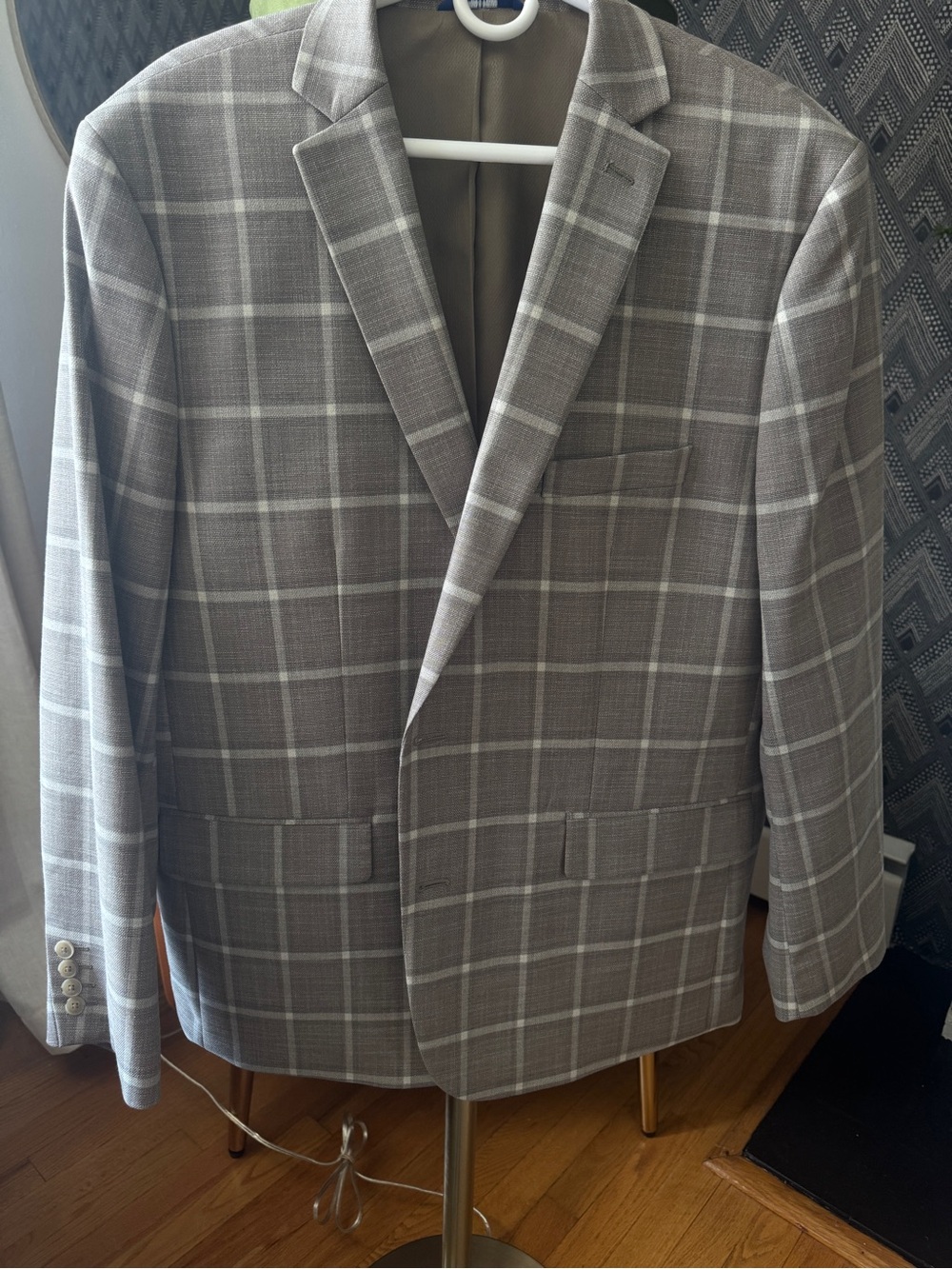 Apt. 9 Gray Windowpane Sport Coat